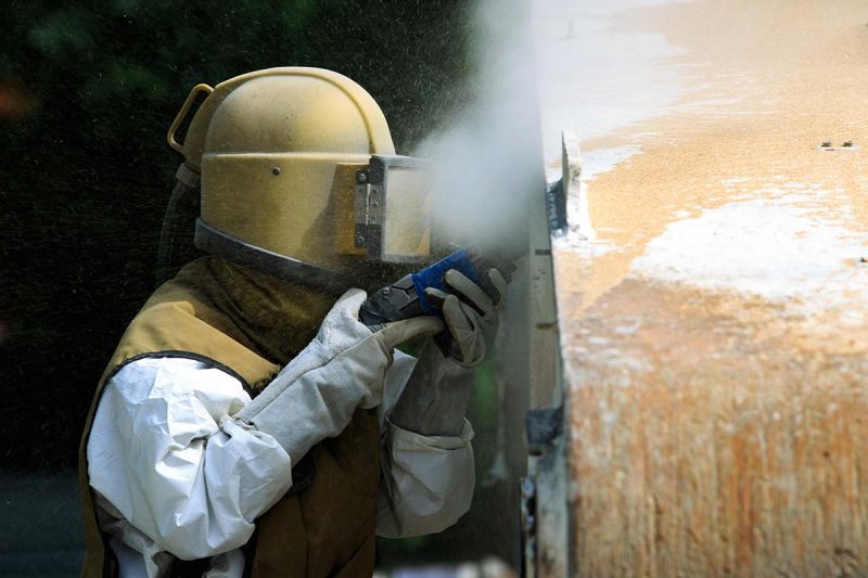 Media Blasting Service, Coal Slag Sandblasting Trowin